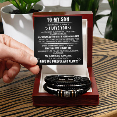 'Hou Van Jou, Voor Altijd' Zoon Armband