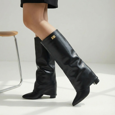 Dames Kniehoge Laarzen | Blokhak