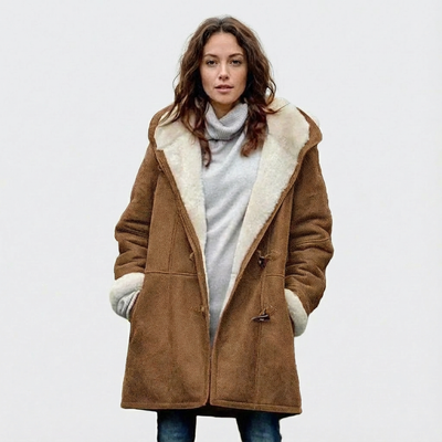 Dames Winterjas met Capuchon | Knoopsluiting