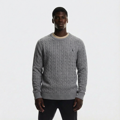 Heren Kabeltrui Katoen | Ronde Hals