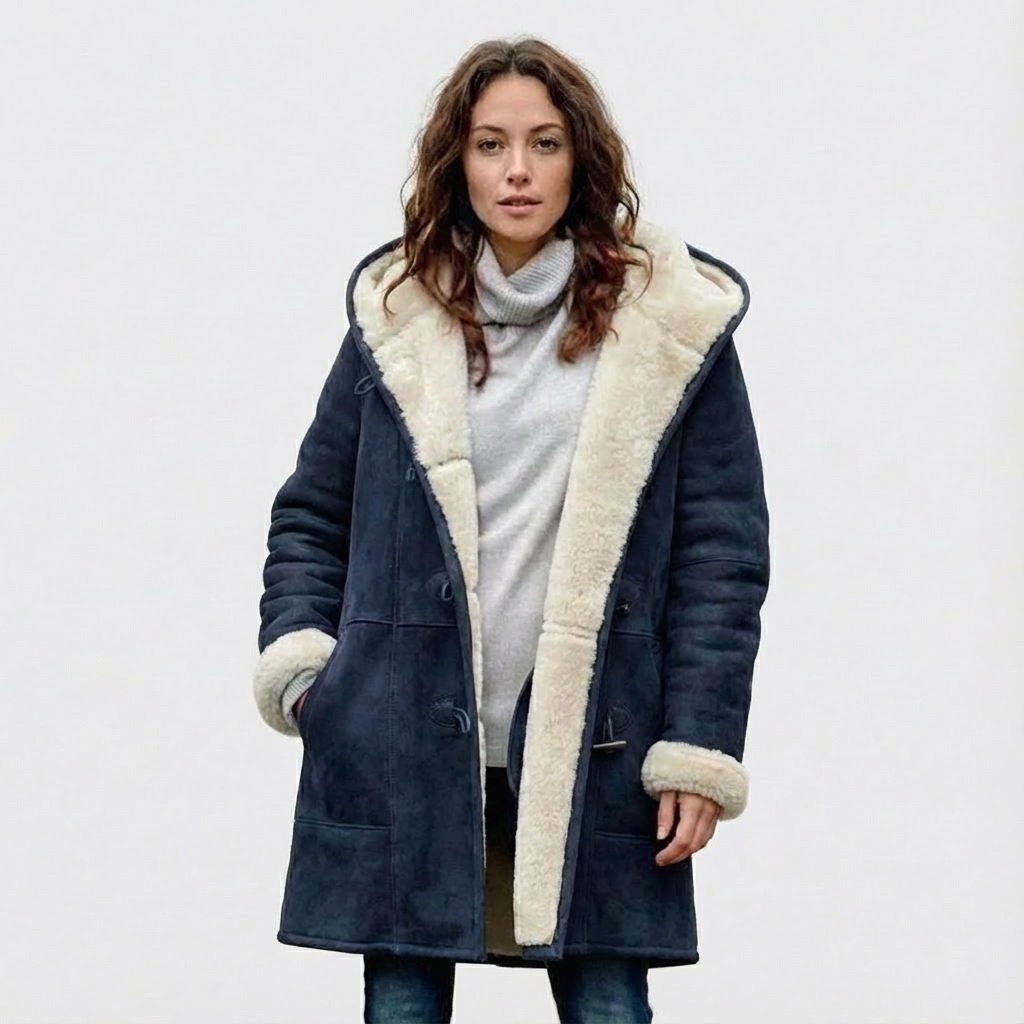 Dames Winterjas met Capuchon | Knoopsluiting