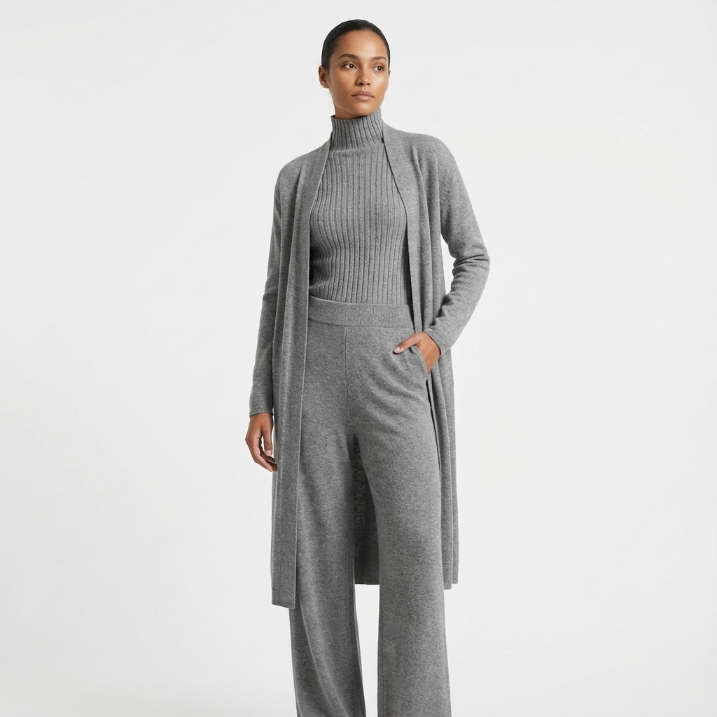 Dames 3-Delige Set | Vest Wijde Broek