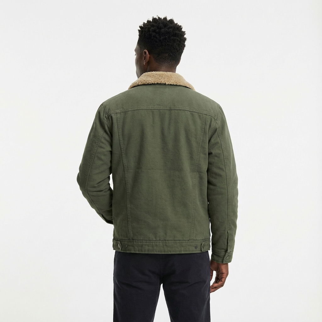 Heren Winterjas Warm Gevoerd