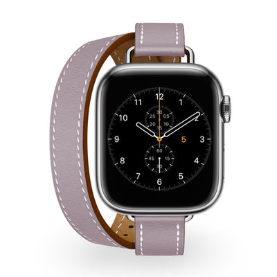 Italiaans Dubbel Leren Apple Watch Band