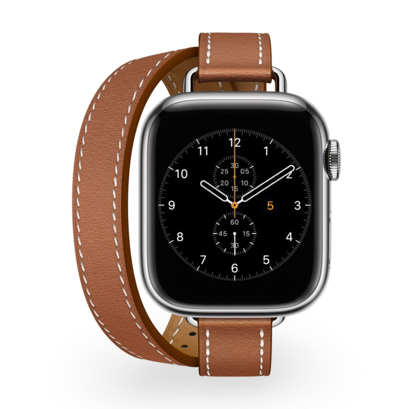 Italiaans Dubbel Leren Apple Watch Band