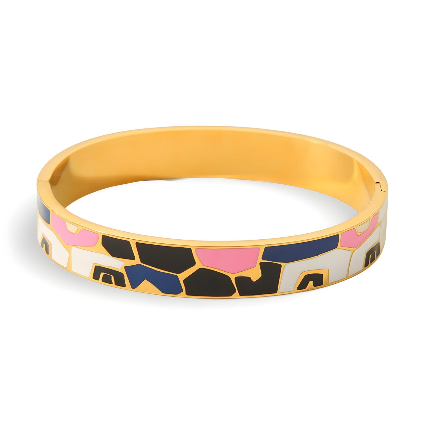 Kleurrijke Emaille Bangle Armband voor Dames