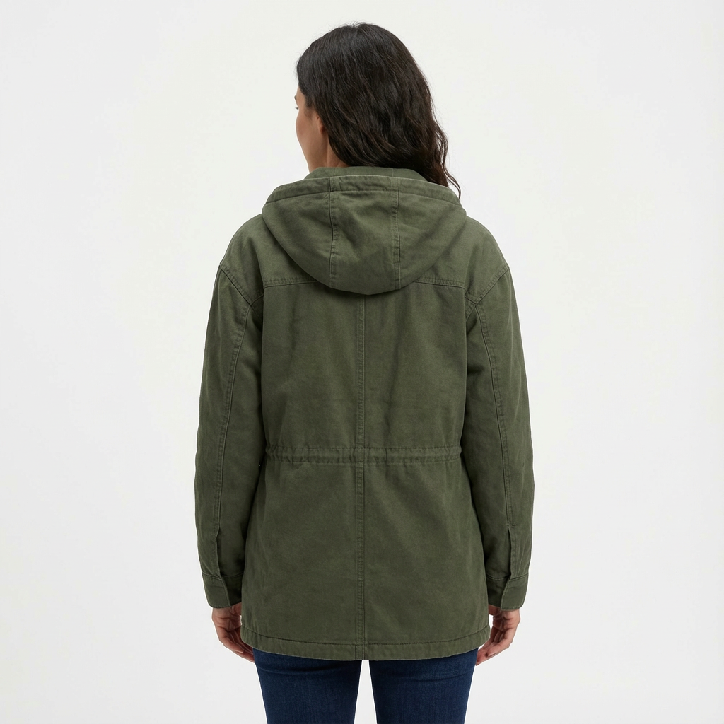 Vintage Casual Hooded Windproof Multi-pocket Work Jacket