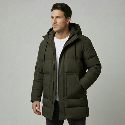 Heren Lange Winterjas | Waterafstotend