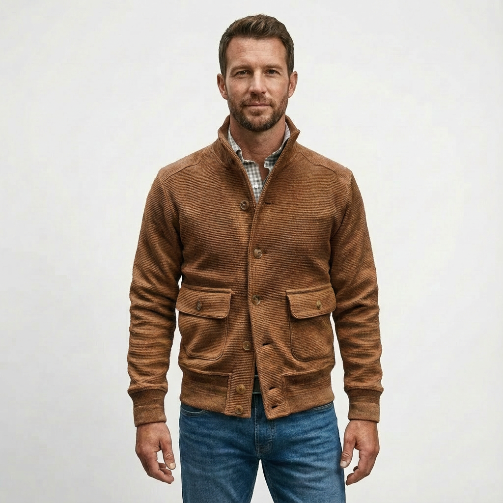 Heren Jack Standkraag Polyester