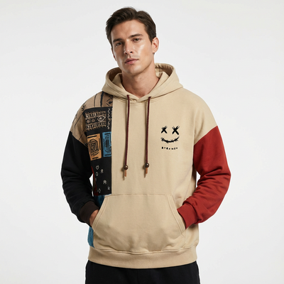 Hoodie Unisex Colorblock | Katoenmix