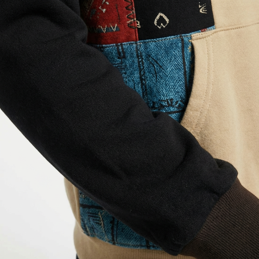 Hoodie Unisex Colorblock | Katoenmix