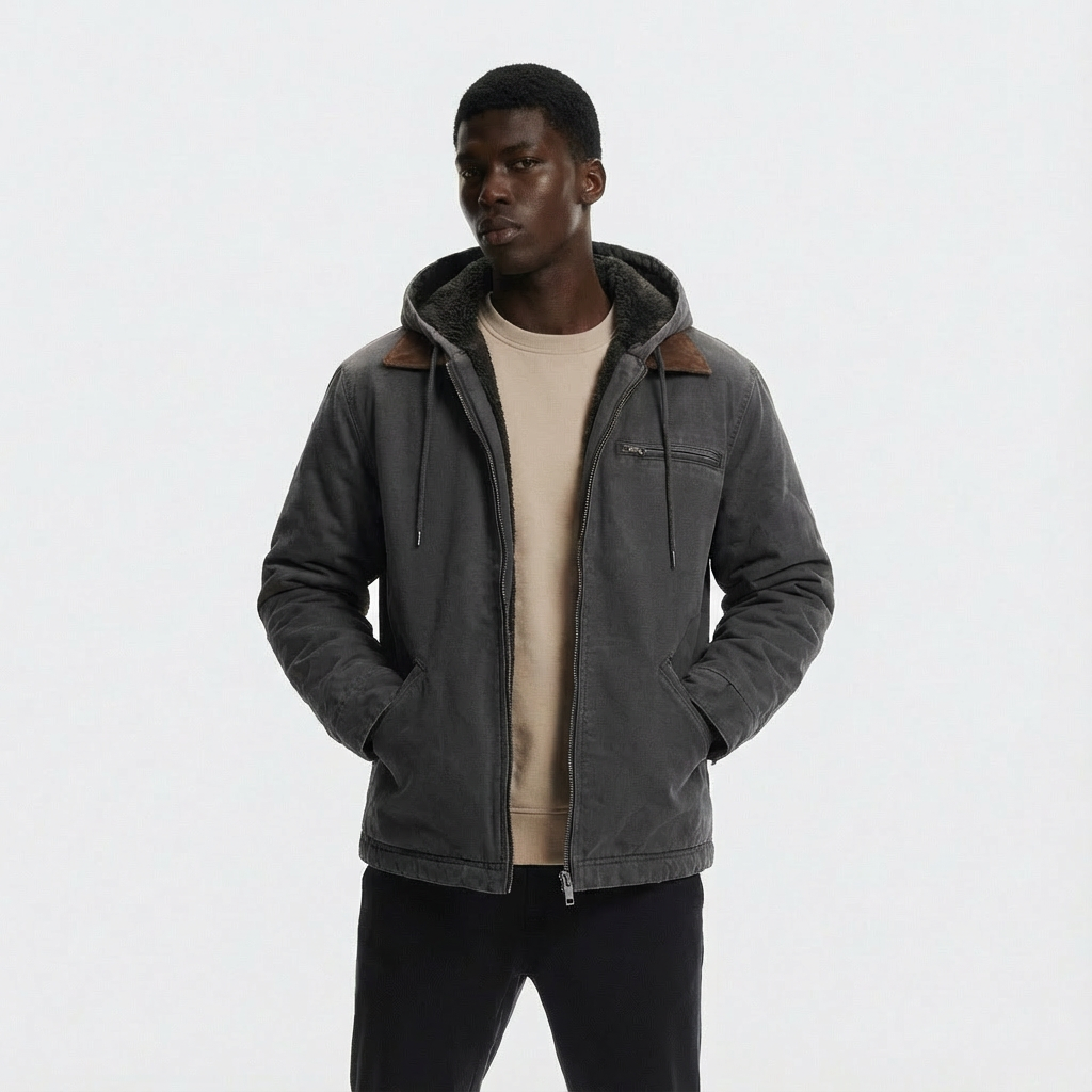 Heren Werkjas met Capuchon | Gevoerd