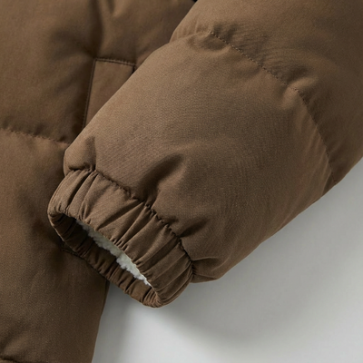 Heren Pufferjas Fleecevoering Met Hoge Kraag