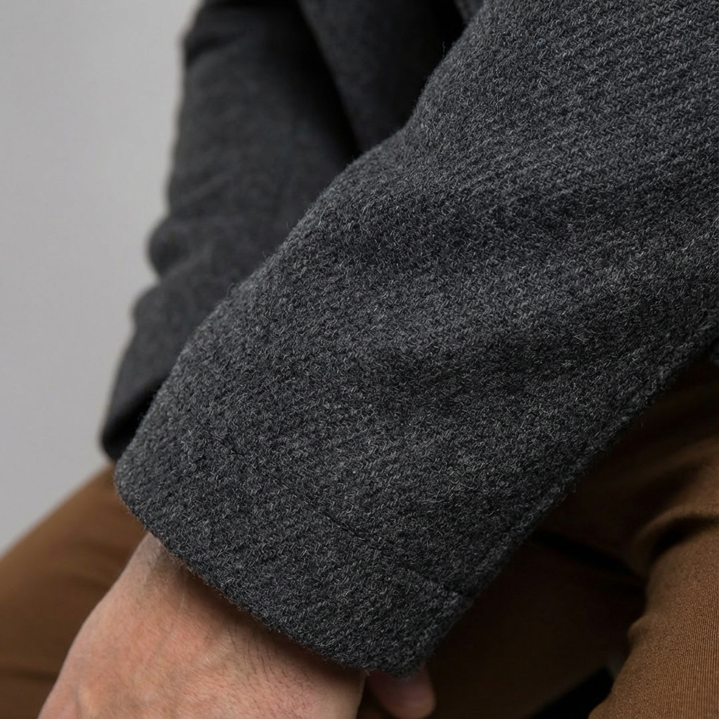 Heren Wollen Wintermantel