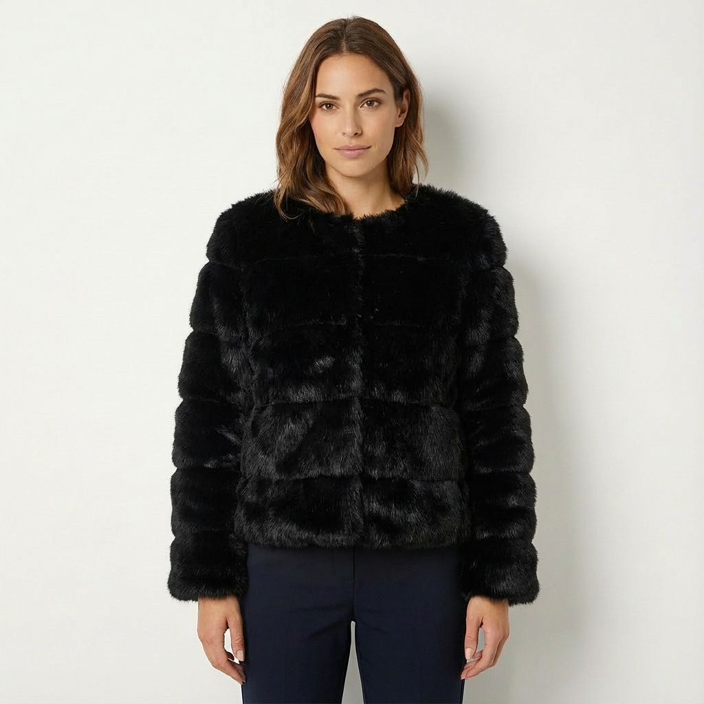 Dames Kunstbont Jas | Pluche