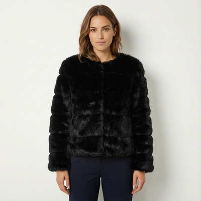 Dames Kunstbont Jas | Pluche