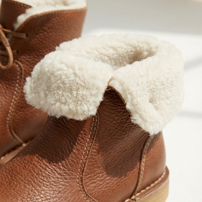 Dames Enkellaarsjes Warm Gevoerd