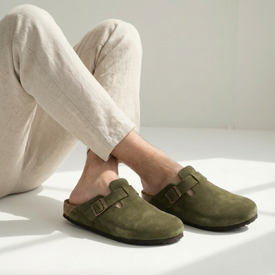 Sandalen Unisex Suède | Kurkvoetbed