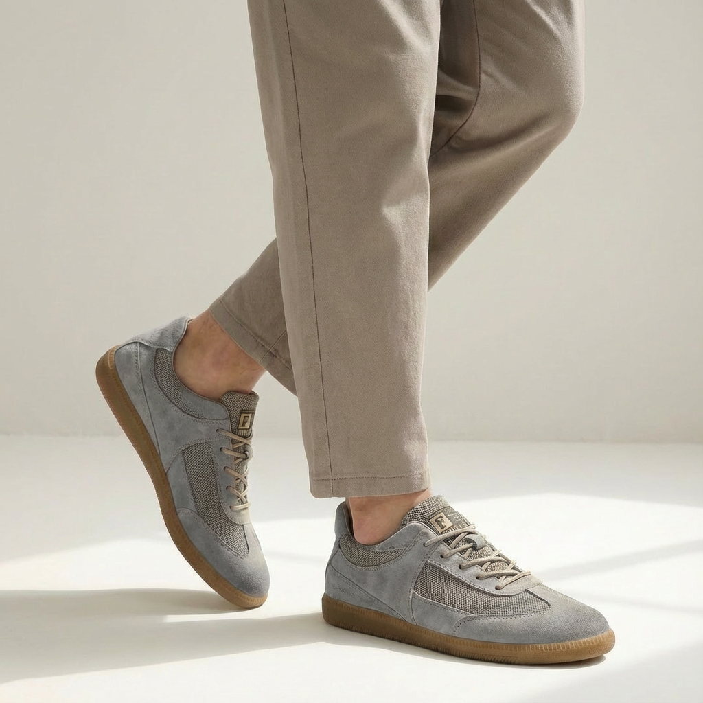 Heren Leren Sneakers | Antislipzool