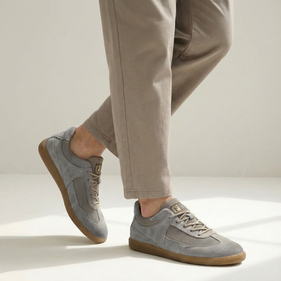 Heren Leren Sneakers | Antislipzool