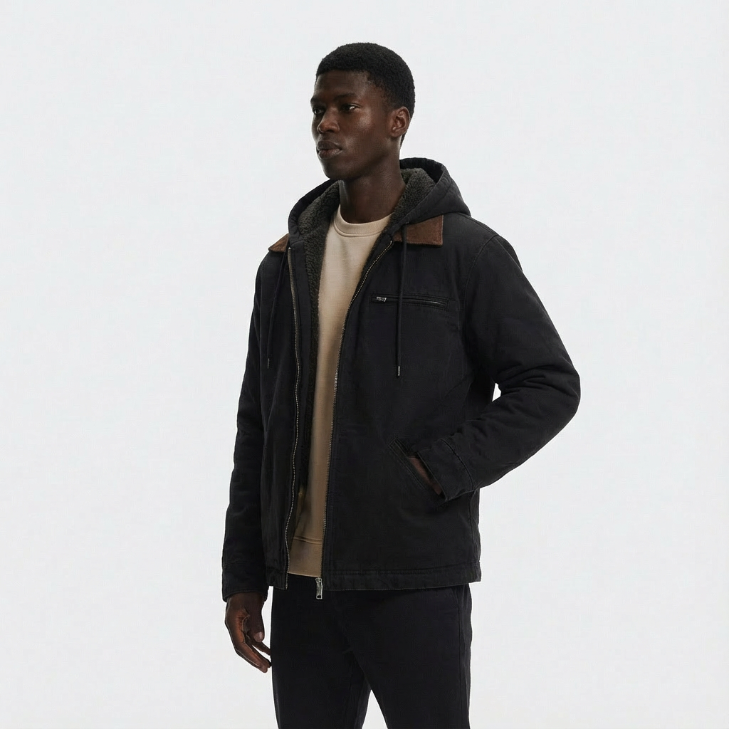 Heren Werkjas met Capuchon | Gevoerd