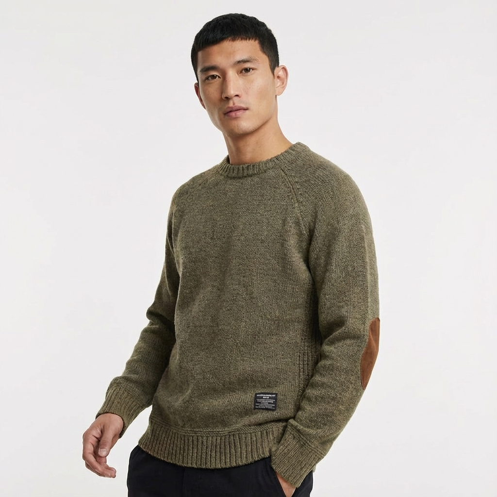 Heren Trui met Elleboogstukken