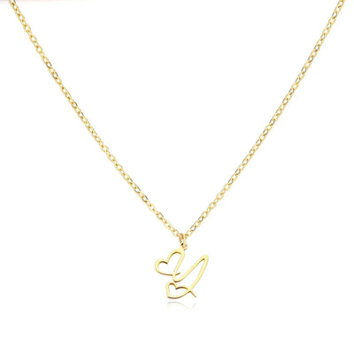 Dames Gepersonaliseerde Hart Initiaal Ketting