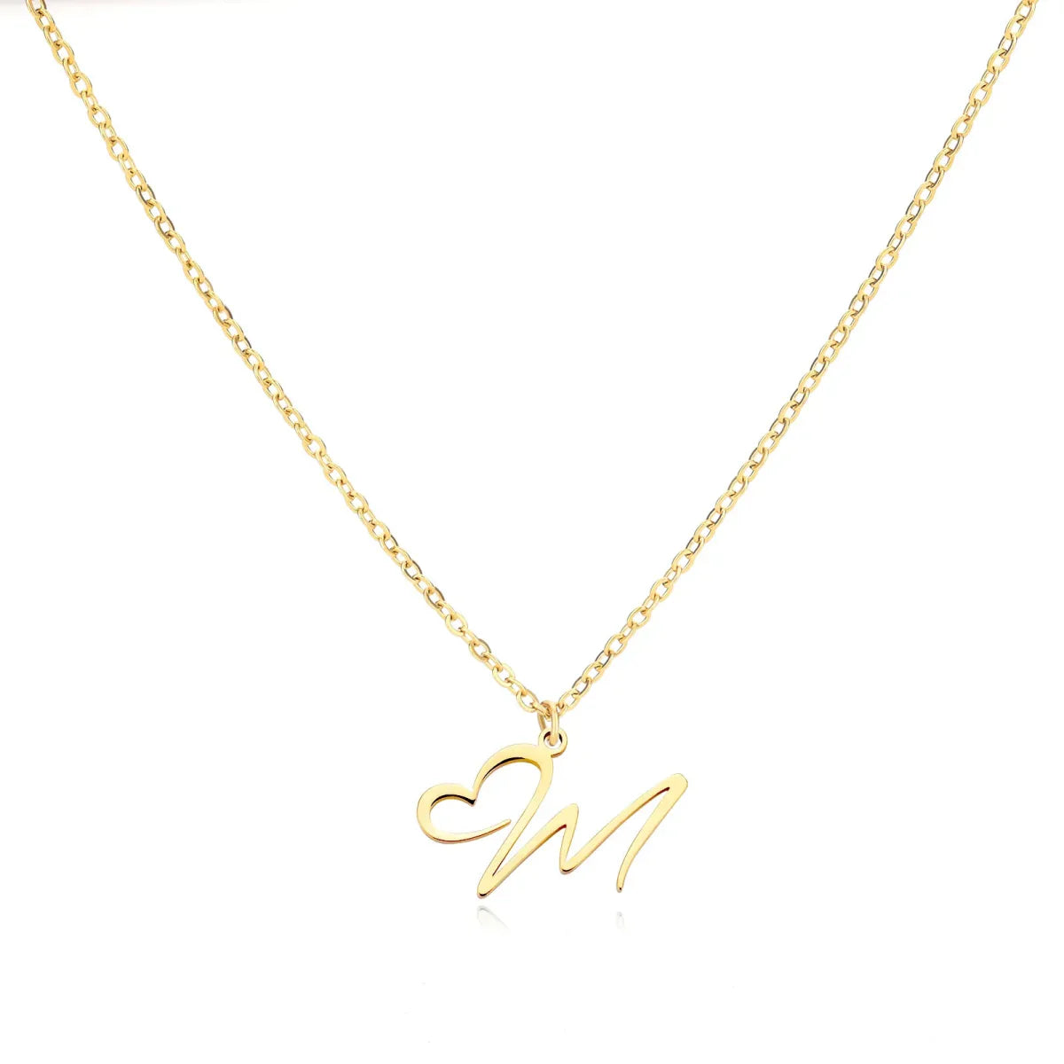 Dames Gepersonaliseerde Hart Initiaal Ketting