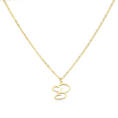 Dames Gepersonaliseerde Hart Initiaal Ketting
