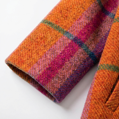 Dames Mantel Geruit | Polyester