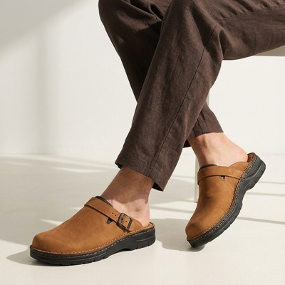 Heren Leren Pantoffels Verstelbare Riem