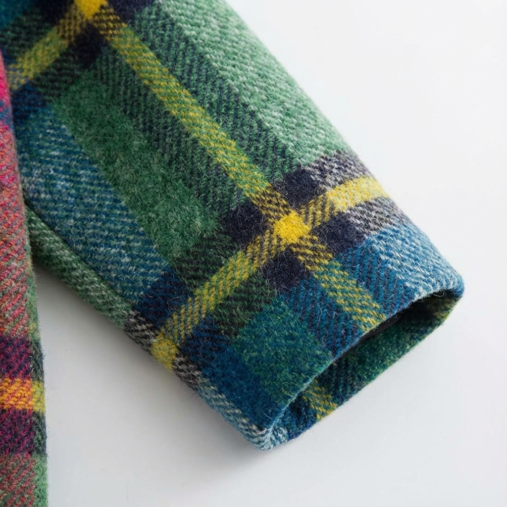 Dames Mantel Geruit | Polyester