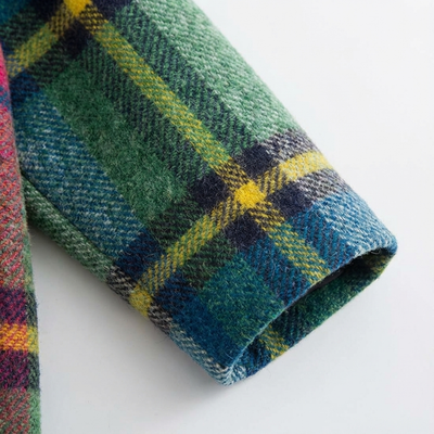 Dames Mantel Geruit | Polyester