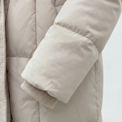 Dames Lange Winterjas Met Ceintuur