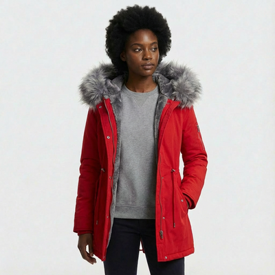 Dames Winterparka met Bontkraag