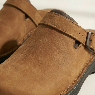 Heren Leren Pantoffels Verstelbare Riem