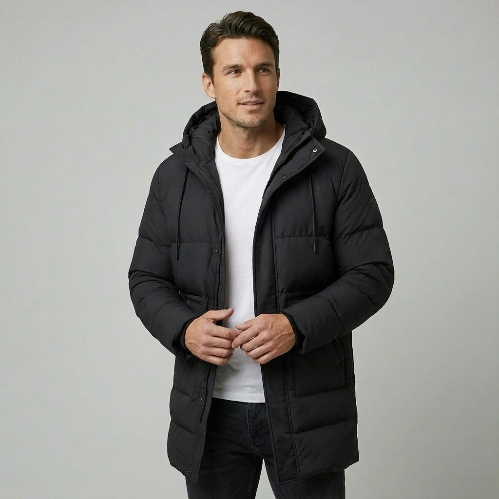 Heren Lange Winterjas | Waterafstotend