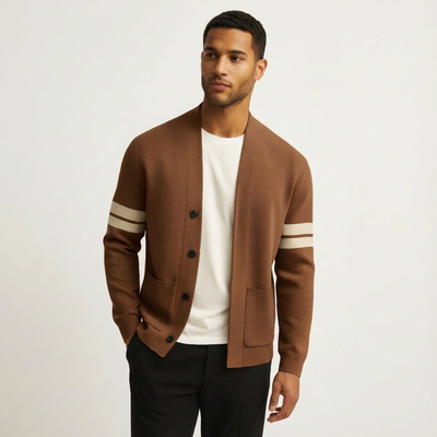 Heren Vest Merinowolmix Met Zakken