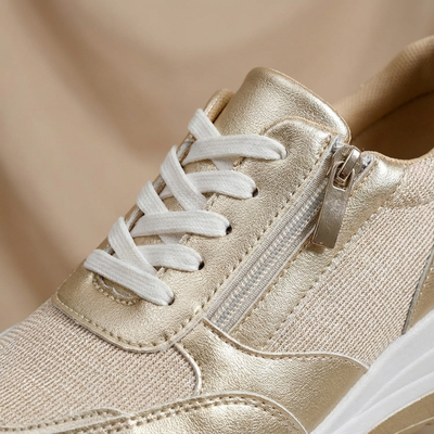 Dames Platform Sneakers | Rits & Vetersluiting