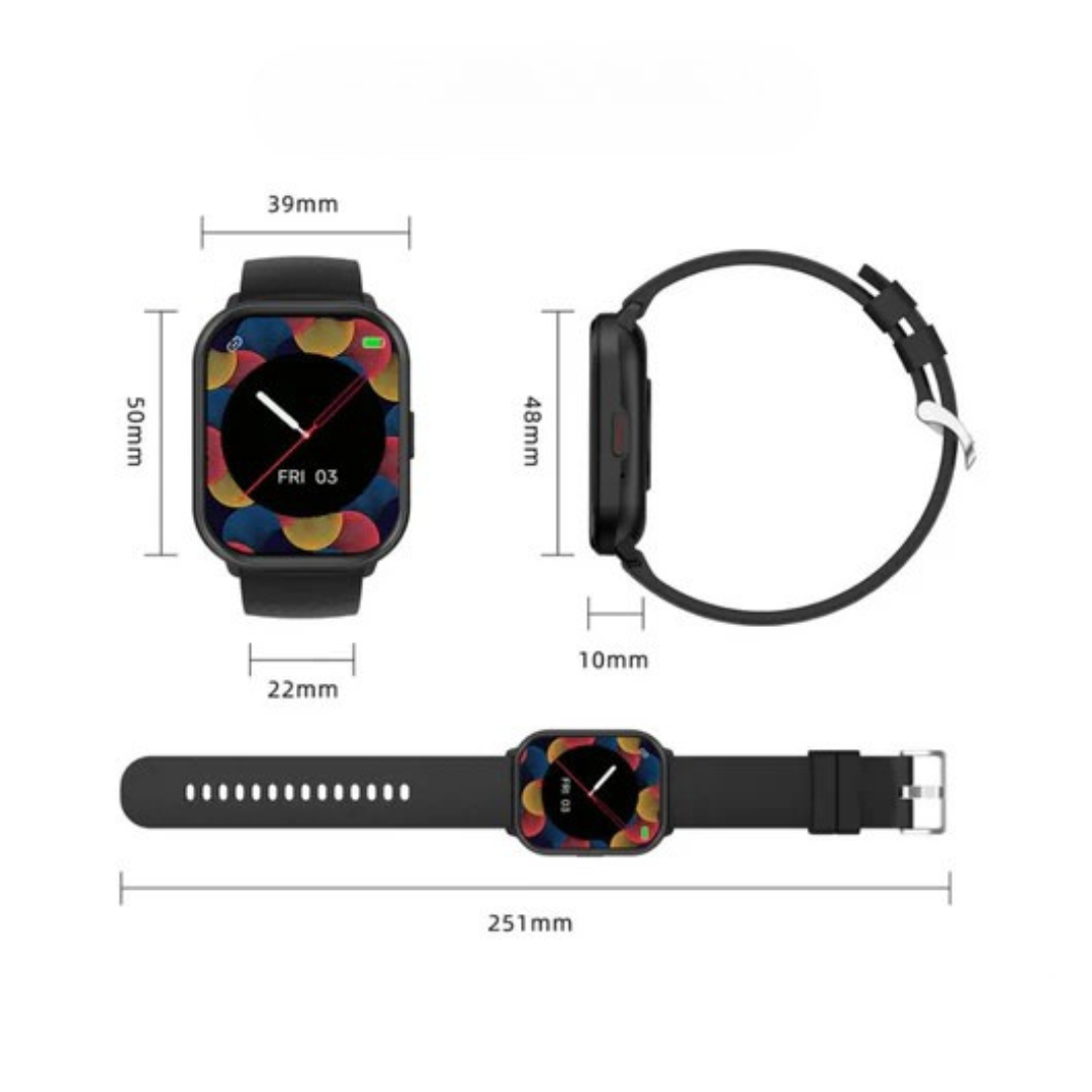 Unisex Fitness Smartwatch IP68 Waterdicht