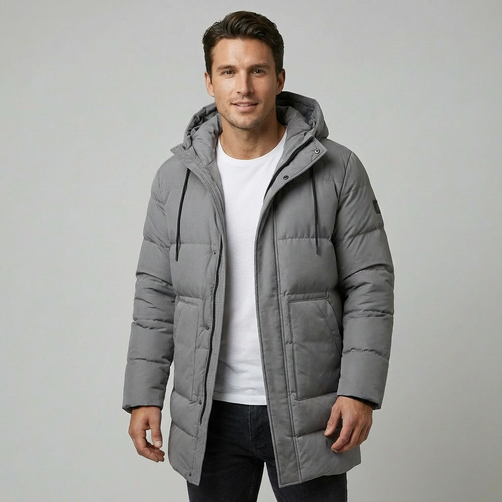 Heren Lange Winterjas | Waterafstotend