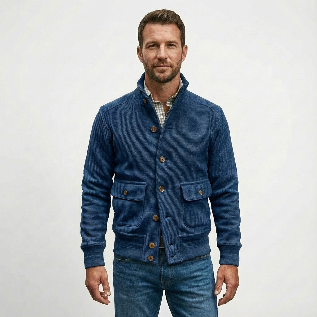 Heren Jack Standkraag Polyester