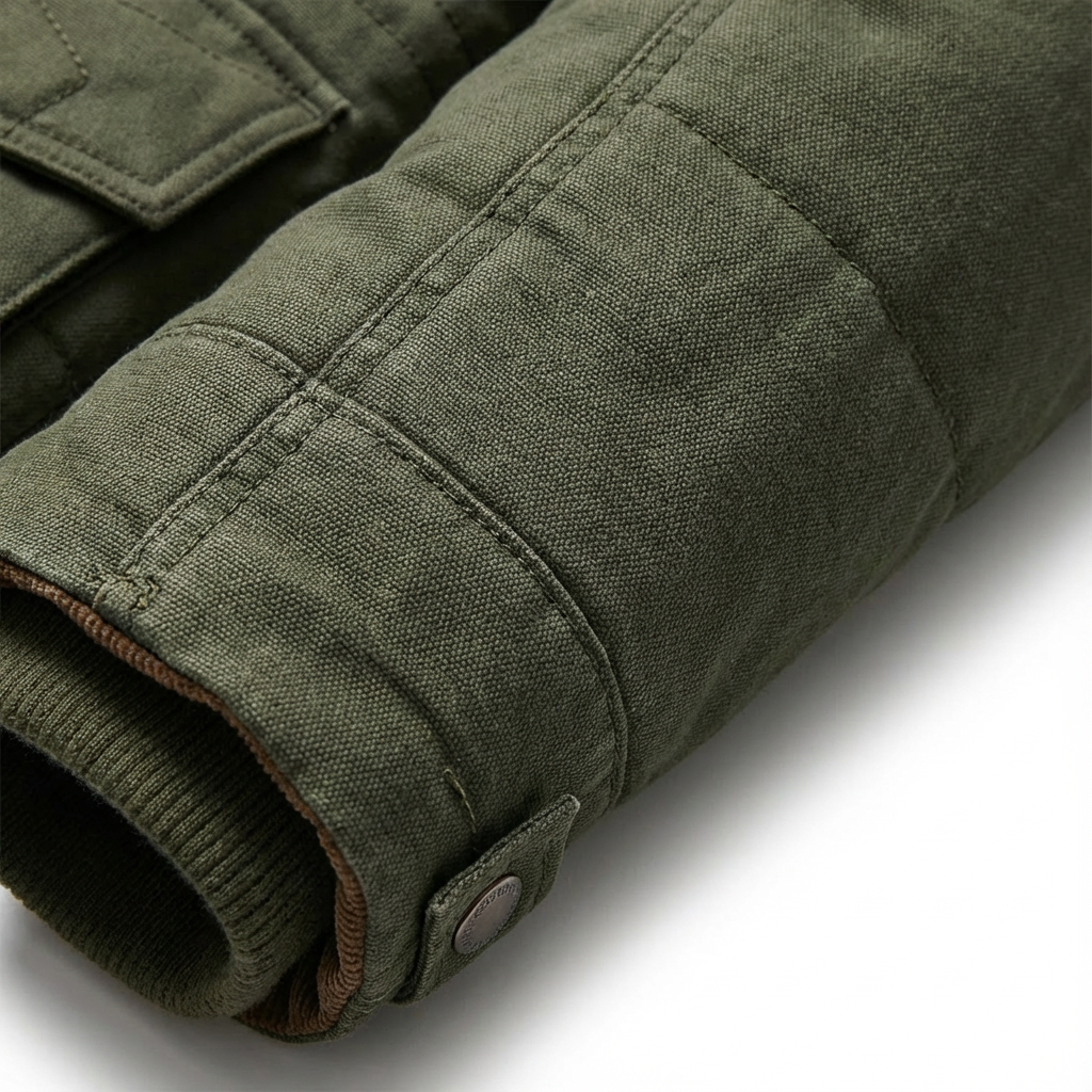 Heren donsjas met capuchon