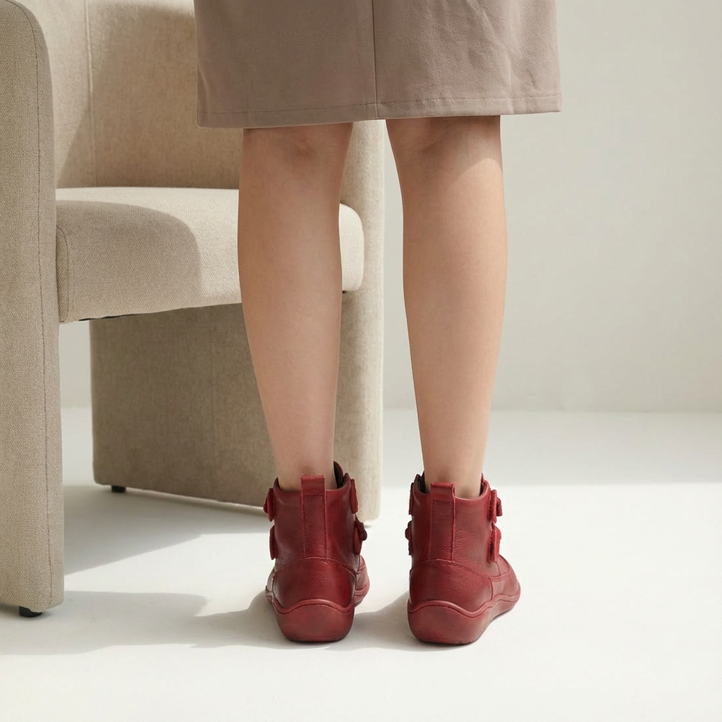 Dames Enkellaarsjes Kunstleer | Waterdicht