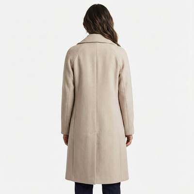 Dames Lange Trenchcoat | Knoopsluiting