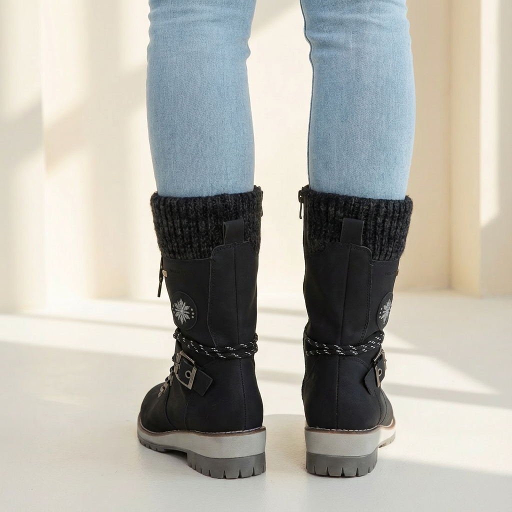 Dames Snowboots Met Veters | Antislip Zool