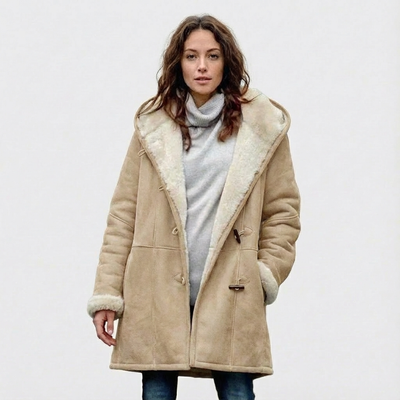 Dames Winterjas met Capuchon | Knoopsluiting