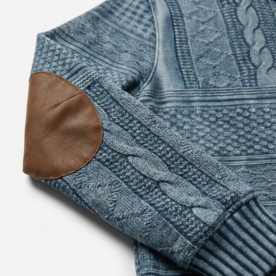 Heren Trui met Rits | Gebreid