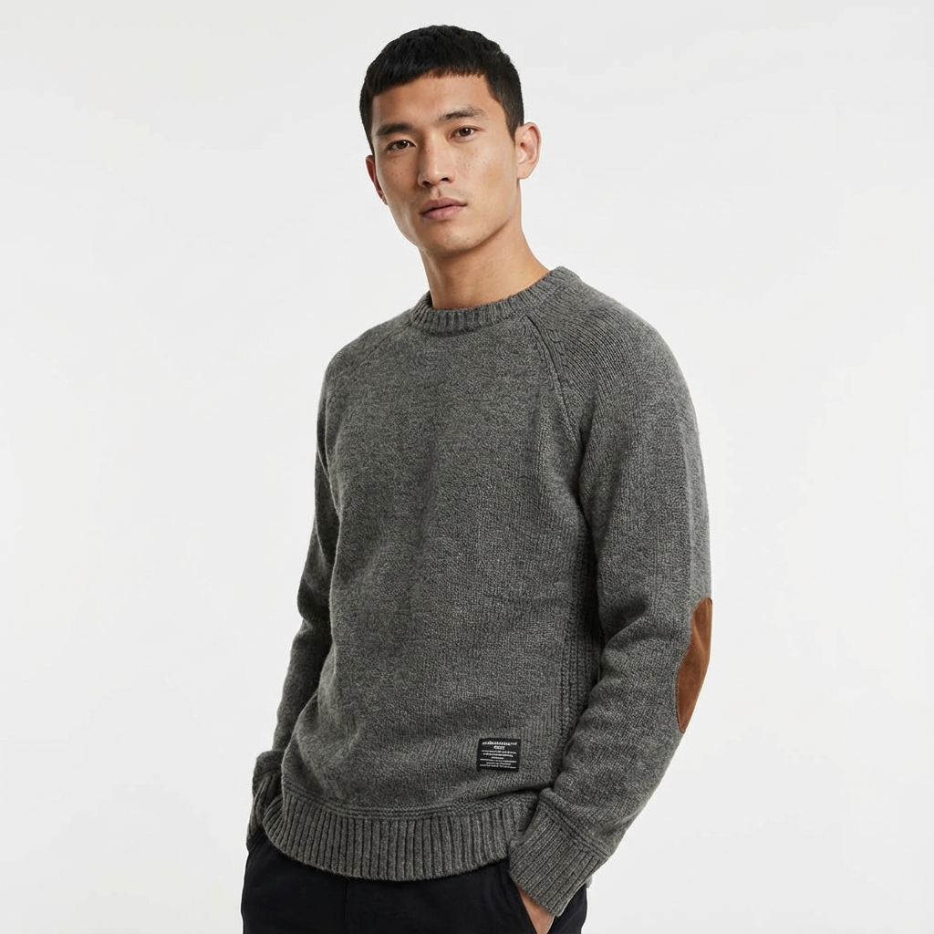 Heren Trui met Elleboogstukken