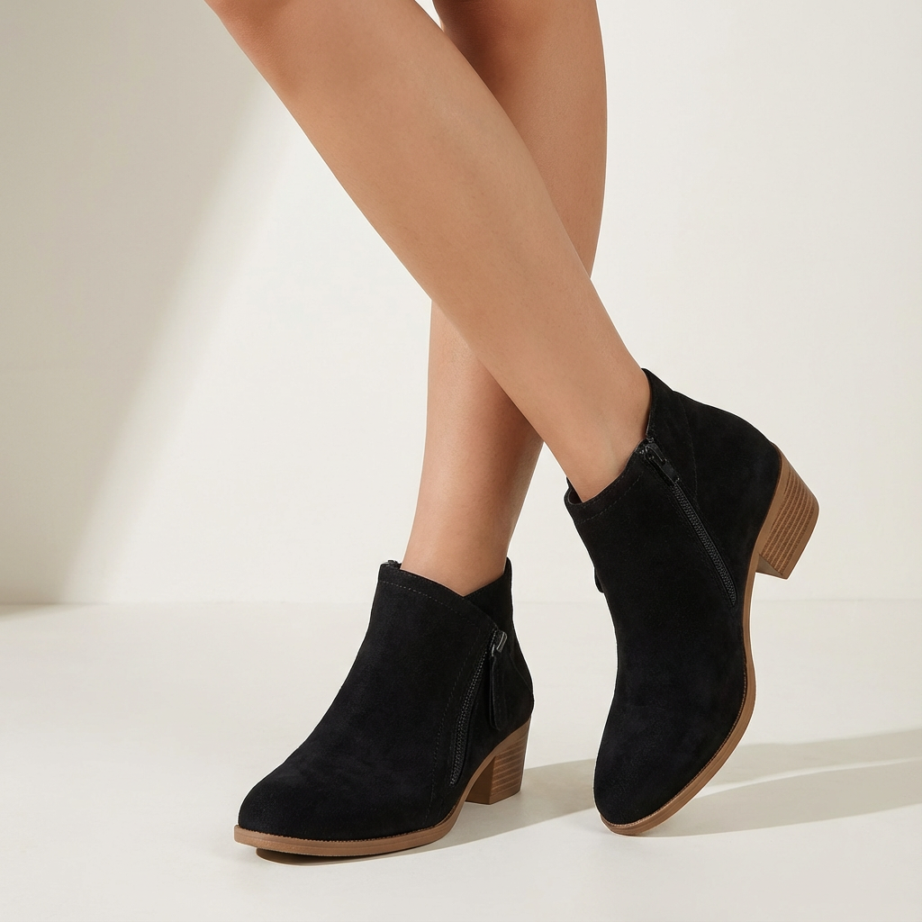 Dames Enkellaarsjes Met Zijrits